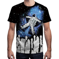 T-shirts unisexes les plus vendus, sur mesure, haute qualité, impression numérique 3D par sublimation intégrale, col rond, vente en gros, manches courtes, faible MOQ