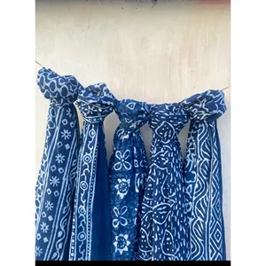 Lot de 5 foulards imprimés à la main pour couvrir les maillots de bain - Product Image 4