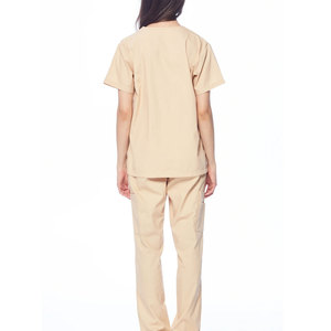 Cómodos uniformes médicos de hospital de verano para profesionales de la salud uniformes médicos de tela de punto incluye pantalones superiores de fregado - Product Image 2