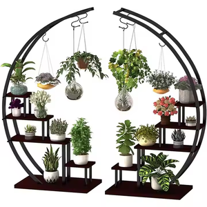 Support à plantes vertical en métal de qualité supérieure, étagère à fleurs multi-niveaux pour balcon, présentoir de jardin intérieur/extérieur, vente en gros - Product Image 1