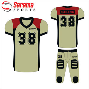 Nueva Llegada Conjuntos de Camisetas de Fútbol Americano para Adultos, Impresión Digital Personalizada, Transpirables, Manga Corta, Uniformes de Fútbol Americano de Verano - Product Image 3