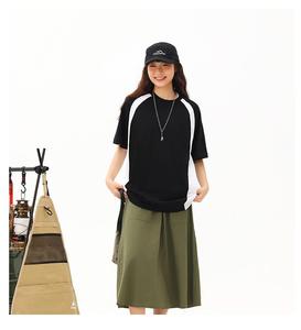 Camiseta personalizada de algodón de alta calidad para hombres Camiseta unisex de manga raglán en blanco de peso pesado de gran tamaño para hombres - Product Image 4