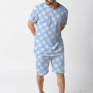 Wholesale Price Custom New Fashion Winter Casual Men Twin Set Jogging <b>Suit</b> Short Sleeves <b>T</b>-<b>Shirt</b> Shorts 100% Cotton - Product Image 4