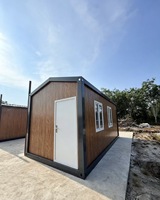 Maison conteneur modulaire de luxe à toit en pente, style moderne, démontable et portable, de 10/20 pieds, à assembler
