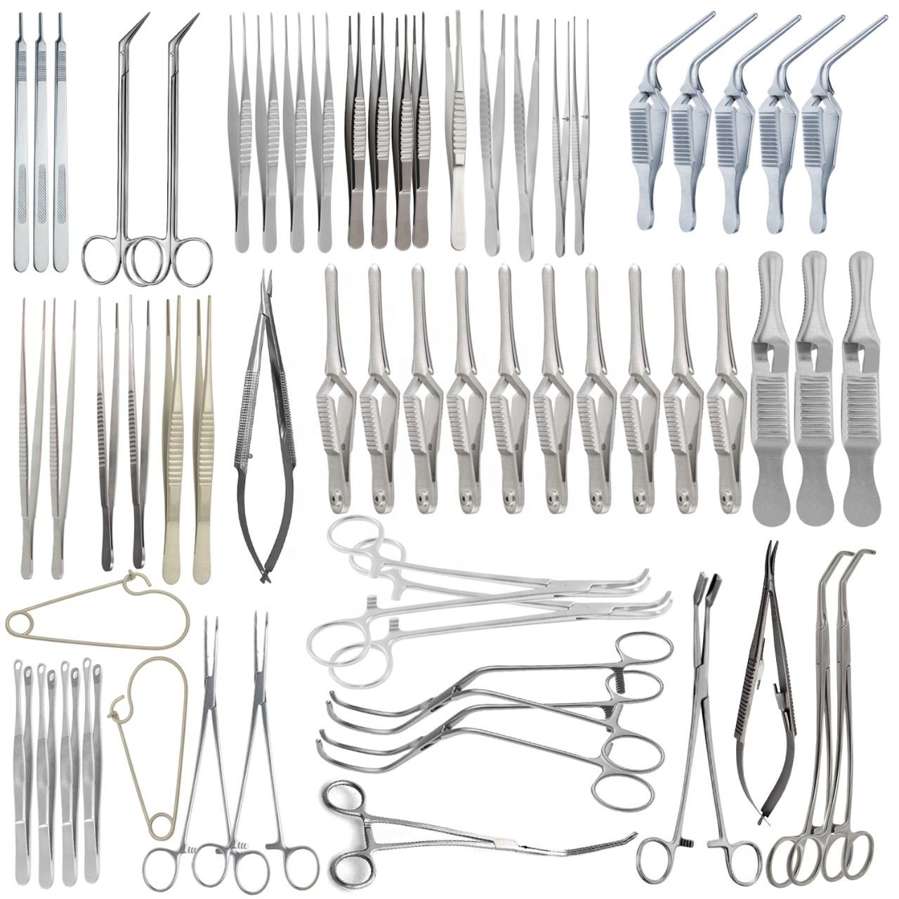 مجموعة أدوات الجراحة الروسية الكبيرة مكونة من 62 قطعة