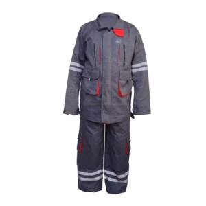 Overol de Trabajo Impermeable de Algodón de Alta Visibilidad con Reflectivo, Personalizable con Logotipo, Traje de Seguridad Laboral Resistente a las Llamas, de Secado Rápido y Transpirable - Product Image 1