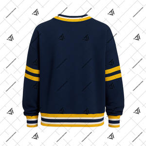 Wholesale HBCU North | Carolina A&T | NC A&T Collegiate Apparel Unisex Oversized Chenille Embroidered V-Neck Sweatshirt - Product Image 2