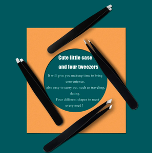 Juego de pinzas para depilar cejas de acero inoxidable de la mejor calidad ANAAIF, alta calidad para depilación de cejas - Product Image 2