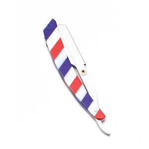 Rasoir droit pliant pour hommes avec logo personnalisé Style unique en acier inoxydable Nouveau prix bon marché Services OEM pour le rasage - Product Image 3
