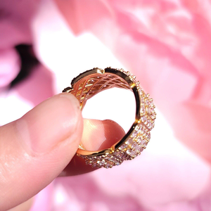 Anillo de Hip Hop de moda de oro de 10K y 18K de lujo para hombre VVS Lab Grown Full Diamond Redondeado Alfabeto Bodas clásicas Otros disfraces IGI - Product Image 3