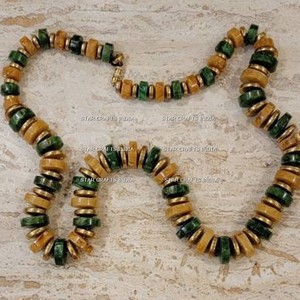 Design unique prêt à expédier en stock expédition rapide mode perles en bois Long collier bohême femmes collier de perles de couleur - Product Image 5