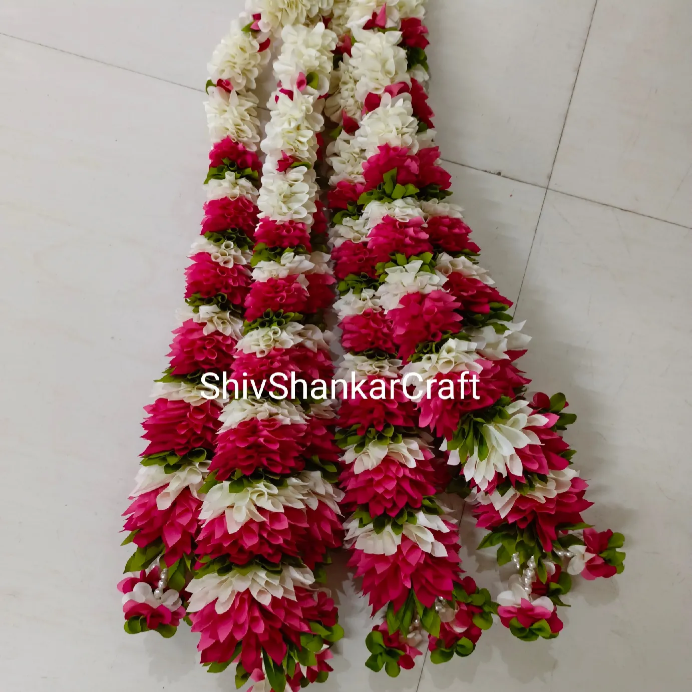 יפה מלאכותי פרח מחרוזת הודי חתונה קישוט פרחים זר חיצוני תליית בית דקורטיבי Gajara זרי