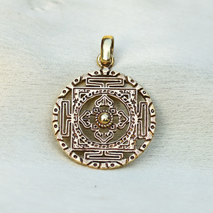 Venta caliente 14K chapado en oro al por mayor Yantra colgante joyería regalo lindo fiesta boda occidental joyería de latón - Product Image 4