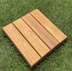 Azulejos modernos de cubierta de madera ACacia, diseño de enclavamiento de PVC impermeable de fábrica de Vietnam, embalaje tomizado suave para uso en interiores y exteriores - Product Image 3