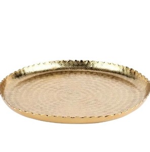 Plateau de rangement de légumes et de fruits de style ferme de luxe utilisé dans la cuisine baignoire et plateau galvanisés de forme ronde avec poignée d'insertion - Product Image 6