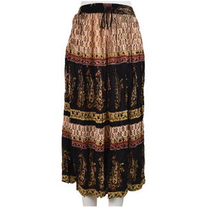 Jupes Crep Reyon Imprimé Haute Qualité Nouveau Style De Mode Femmes Jupes Longues Casual bohème style hippie - Product Image 2