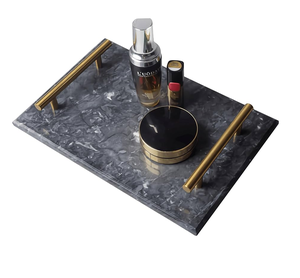 ถาดหินอ่อนสำหรับตกแต่งห้องน้ำทรงกลมที่ใส่แจกันดอกไม้ขนาดเล็กถาดหินอ่อนของตกแต่ง - Product Image 5