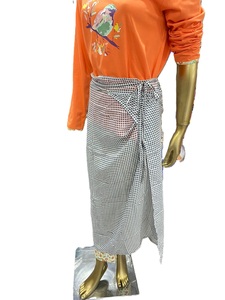 Falda de pareo de poliéster con estampado personalizable Ropa de playa con estampado de leopardo a rayas Essential Made India 1 para salidas a la playa Bikini - Product Image 2