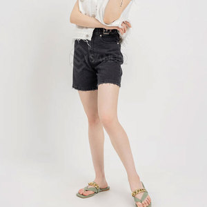 Wholesale Latest Style Solid Color Breathable <b>Women</b> <b>Jeans</b> Shorts Customized <b>Women's</b> Shorts - Product Image 5