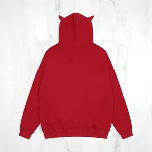 Sweat à capuche avec fermeture éclair et couverture du visage pour hommes Sweat à capuche avec fermeture éclair complète impression bouffante Logo personnalisé Sweat à capuche sérigraphique pour hommes - Product Image 2