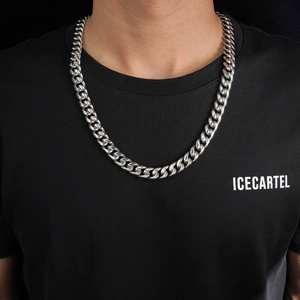 สร้อยคิวบาลิงค์สีเงินขนาด 12 มม. สำหรับโอกาสเป็นของขวัญ - Product Image 5