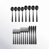 Ensemble de 5 couverts en acier inoxydable doré de qualité supérieure, durables, modernes, finition miroir, ustensiles de cuisine à prix avantageux