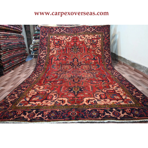 Alfombra de área con patrón geométrico de estilo turco, suave y llamativa, roja, de buena calidad, hecha a mano para sala de estar, tamaño personalizado, antideslizante, acolchada - Product Image 1