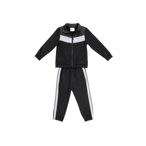 Survêtement personnalisé de haute qualité pour enfants survêtement de sport décontracté en polyester/coton pour garçons style solide service d'équipe OEM en toile - Product Image 1
