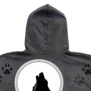 Vente en gros de sweat-shirt thermique vintage épais de 400 g/m² pour hommes, sweats à capuche surdimensionnés délavés à l'acide brodés recadrée pour l'hiver - Product Image 6