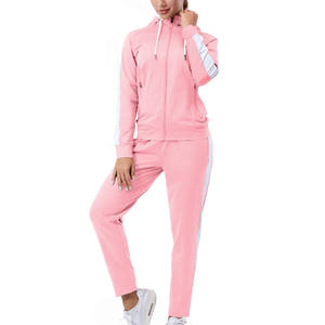 Ropa deportiva de algodón unisex, Sudadera con capucha de gran tamaño y pantalones de chándal, chándal con cremallera, forro polar lavado para mujer - Product Image 1
