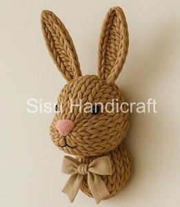 Accesorios de decoración del hogar de mimbre de alta calidad, Natural jacinto de agua, colgante de pared, Pascua moderna única, Vietnam directo - Product Image 2