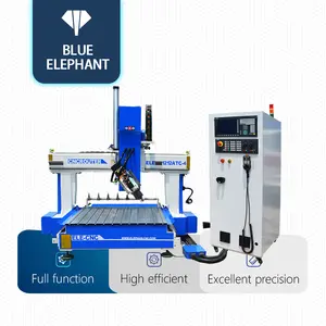 Blue Elephant cnc 1212 wood cutting machine 4 Axis Atc Cnc Router with the linear tool changing Kenya Nigeria Russia Belarus