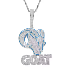 Pendentif lettre en argent 925 et moissanite, style hip-hop glacé, pour homme, bijoux de fête - Product Image 4