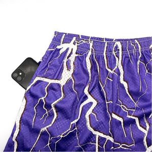 Caliente Unisex deportes baloncesto gimnasio malla pantalones cortos doble capa sudor bolsillo transpirable verano impreso baloncesto hombres productos calientes - Product Image 3