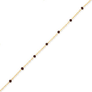 Brown Color Enamel Design <b>Chain</b> Bracelet Turkish Handcrafted Wholesale 925 Sterling Silver Jewelry - Product Image 2