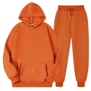 2024 hombres mujeres Casual Color sólido manga larga ligero pulóver chándal secado rápido transpirable 100% algodón cintura elástica - Product Image 1