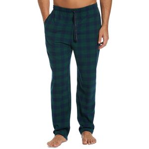 Perry Ellis Abbigliamento Casual da Casa per Uomo, Pantaloni Pigiama in Flanella con Motivo Natalizio a Quadri Buffalo, Set in Seta Modal Verde, Vestaglia Invernale Taglia L - Product Image 1