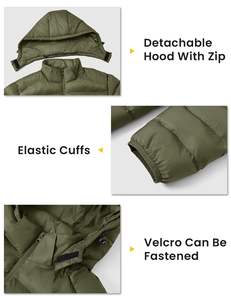 Chaquetas Acolchadas Formales de Camuflaje de Lona de Poliéster 100% Impermeables al por Mayor, con Logotipo Personalizado, Unisex, de Longitud Regular - Product Image 4