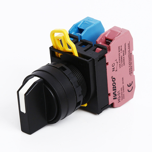 22mm IP65 3 vị trí tạm thời chốt Selector push button chuyển 1NO + 1NC - Product Image 5