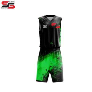Latest Style Sportswear Basketball Uniform Set Custom Quick Dry New Sublimation Basketball Uniform <b>Kits</b> - Product Image 6