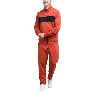 OEM Design Hommes Tech Polaire Survêtement 69% Coton 31% Polyester Blanc Full Zip Hoodie Joggers Sweatpants Hiver Imprimé - Product Image 1