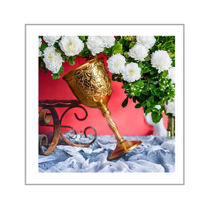 Premium Solid Brass Goblet Handmade Royal Cup Chalice | Vintage Medieval Style Decorative <b>Drinkware</b> for Home Decor Dining Use - Product Image 3