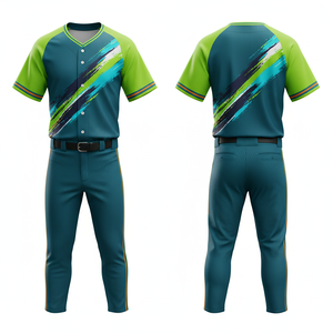 Tenue d'équipe de baseball 2026 en polyester sublimé à séchage rapide avec nom et numéro personnalisés – Grande Vente - Product Image 3