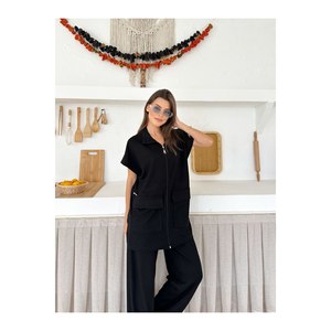 Abito in due pezzi lavorato a maglia con colletto con cerniera Design lungo - Product Image 3