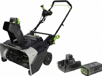 Souffleuse à neige 82V 22 pouces, batterie 5.0Ah + chargeur double port