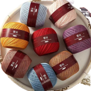 ไหมฝ้ายย้อมสีคุณภาพสูง ยี่ห้อ YI <span class=keywords><strong>NUAN</strong></span>  100%  แบบเกลียว 7S OE สำหรับถักมือและโครเชต์ DIY ป้องกันการเป็นขุย - Product Image 2