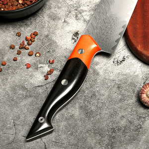 มีดเชฟเหล็กดามัสกัสดีไซน์ทันสมัยงานเย็บมือปรับแต่งได้ - Product Image 5