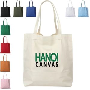 OEM ODM Custom Printed Eco-Friendly <b>Large</b> Reusable Organic Cotton <b>Canvas</b> Tote Bag Recycle <b>Plain</b> Handled Logo Shopping Bag Gift - Product Image 2