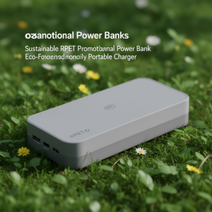 Power Bank Promozionale Sostenibile in RPET, Caricabatterie Portatile Ecologico - Product Image 3
