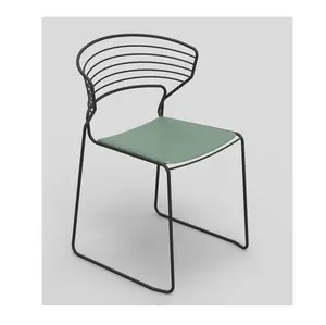 Meubles modernes pour café, chaises de restaurant pour hôtel et maison, top ventes, meilleur prix écologique, lot de 2 cadres métalliques